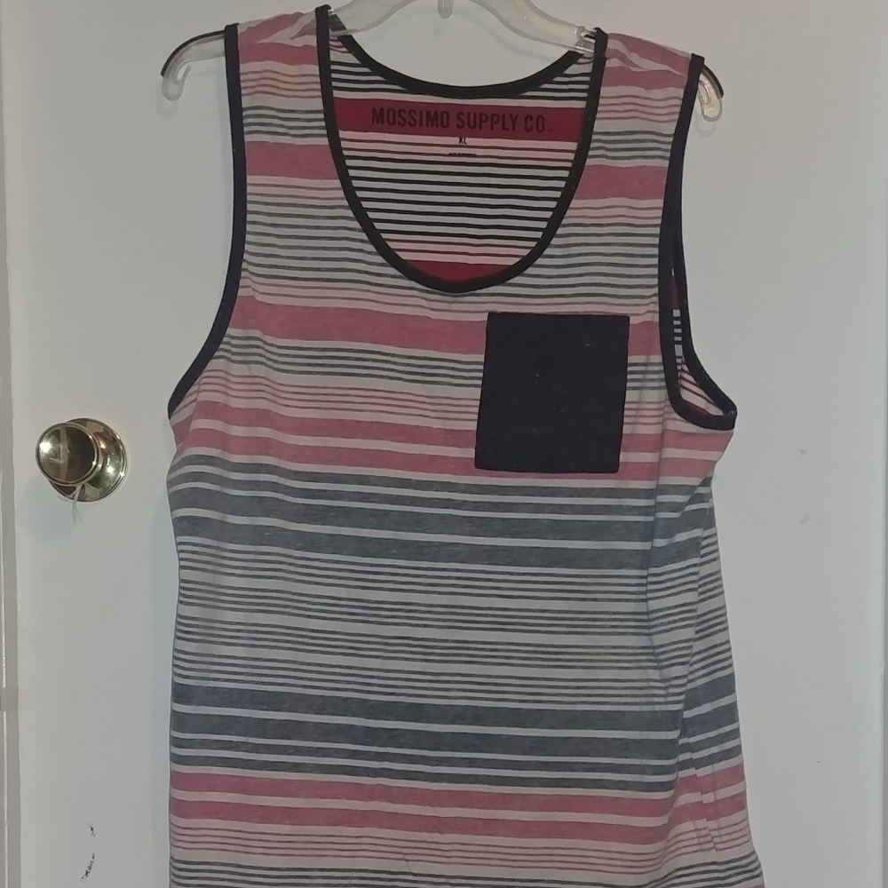 EUC Men's Faded Striped Tank